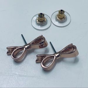 ♠️ Kate Spade Rose Gold Bow Earrings